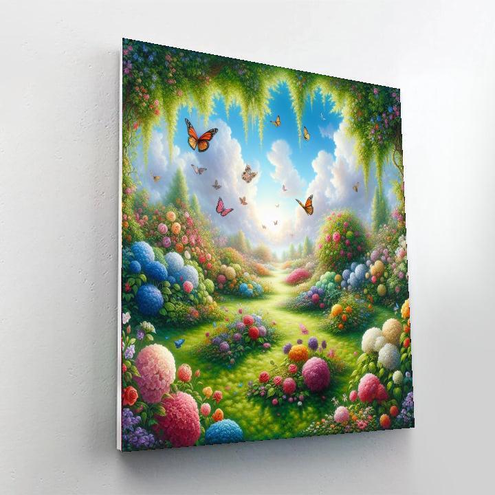 Enchanting Garden Dreamscape Paint By Color