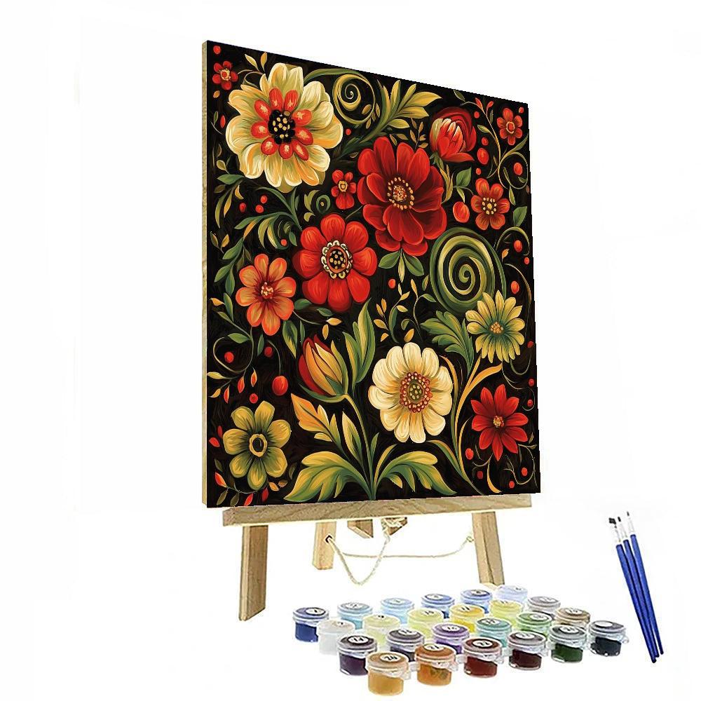 Frida Kahlo Inspired Emotional Echoes  Paint By Color