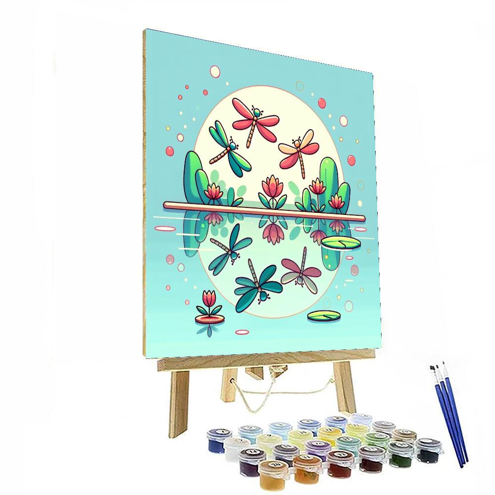 Dragonfly Dance Number Painting