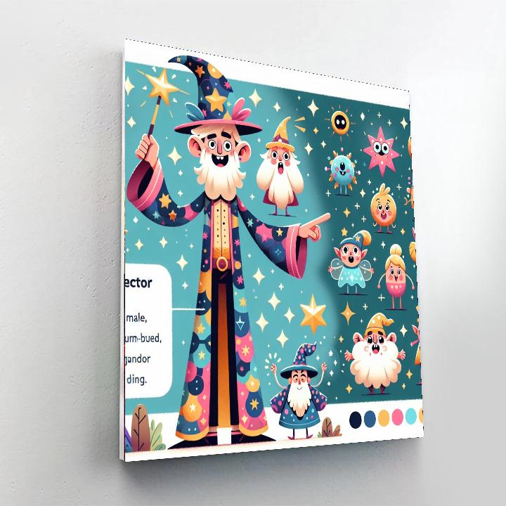 Magic Wizard Painting By Numbers Kit