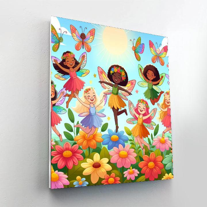 Dancing Little Fairies Paint By Number