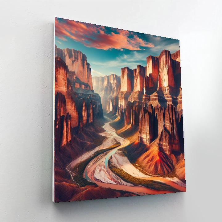 Majestic Canyonscape Paint By Numbers Kits