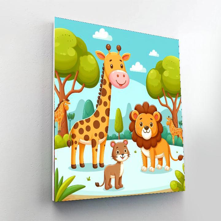 Zoo Animal Kingdom Paint By Numbers Kits