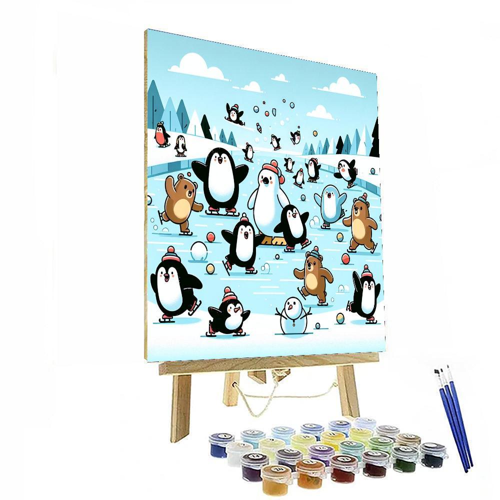 Frosty Funland DIY Paint By Numbers