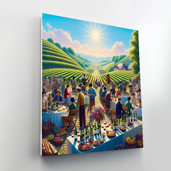 Fête De La Vigne - France Number Painting