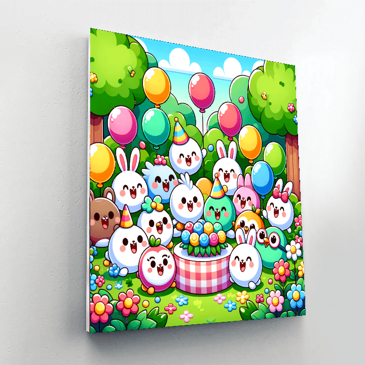 Gigglefest In The Garden Number Painting