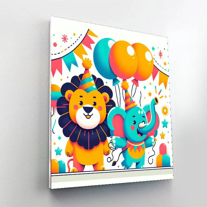 Amazing Animal Parade Paint By Numbers