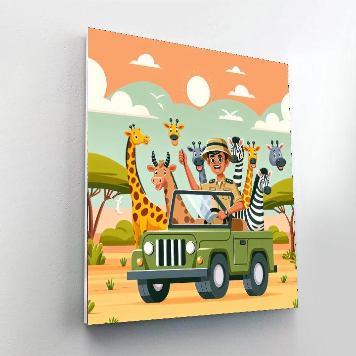 Safari Adventure Discovery Paint By Numbers Kits