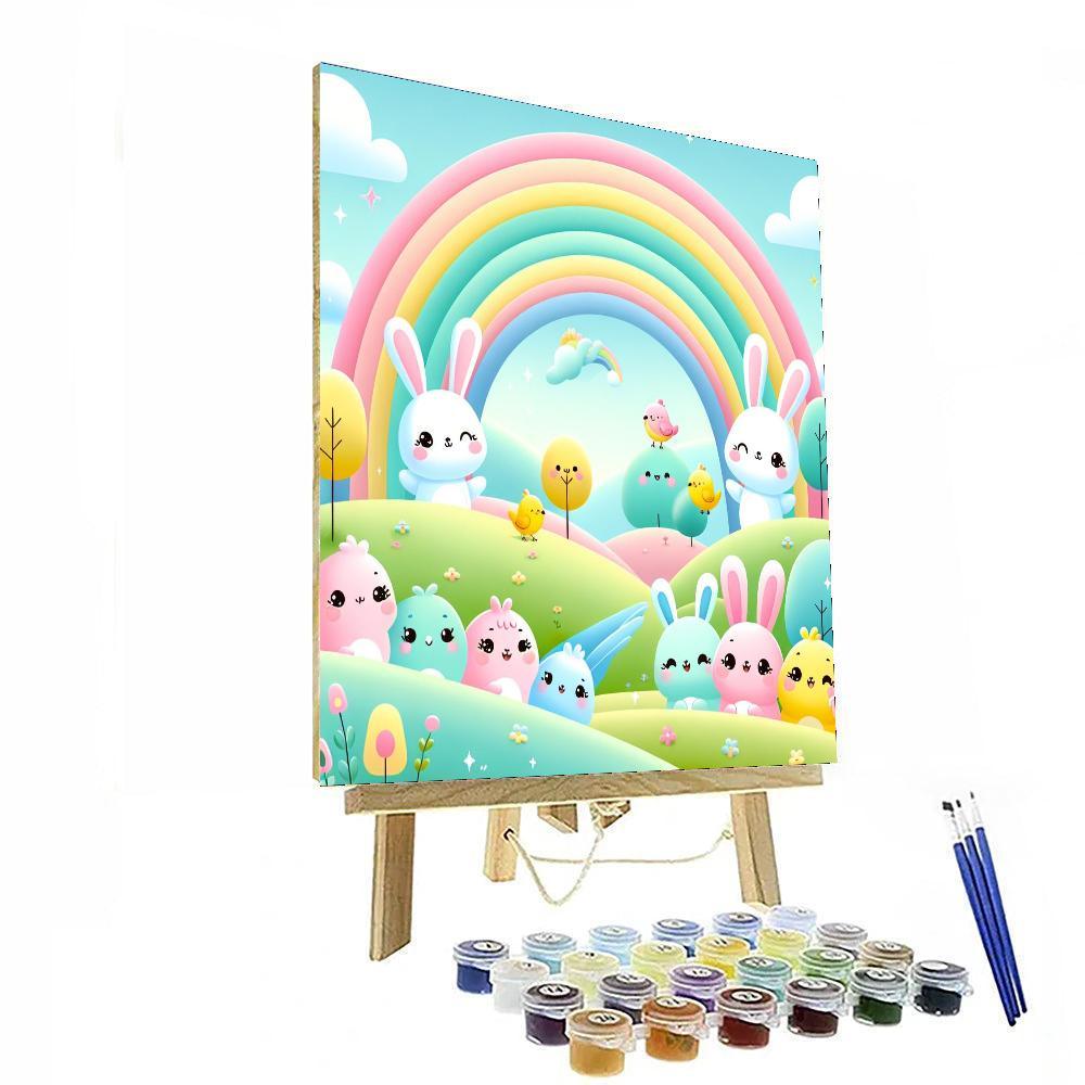 Rainbow Dreamland DIY Paint By Numbers