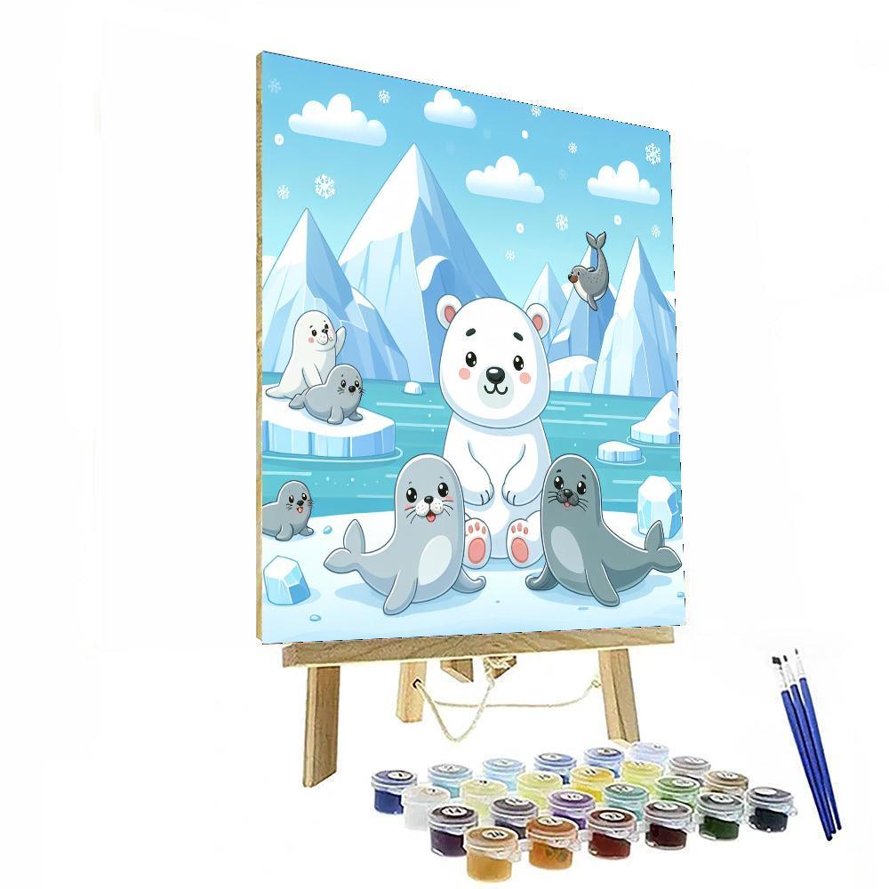Arctic Polar Friends Paint By Numbers Kits