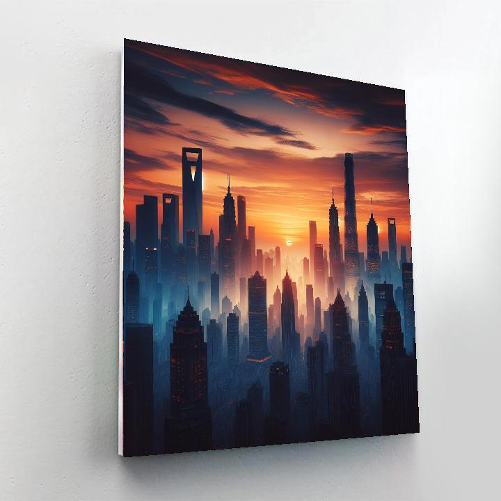 Classic Urban Skyline Paint By Numbers Art