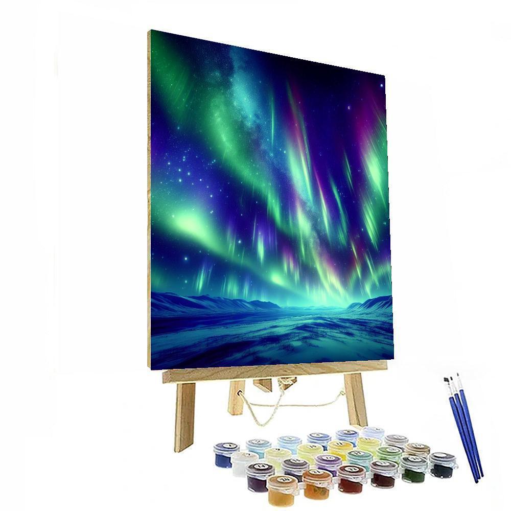 Enchanting Aurora Borealis Paint By Numbers