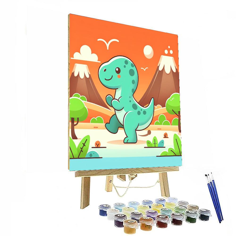 Prehistoric Adventure Quest Paint By Numbers Art