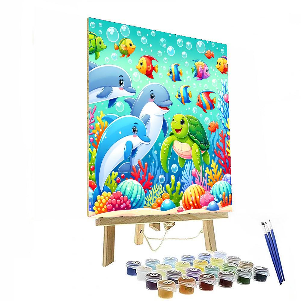 Magical Ocean Wonders Paint By Numbers Art