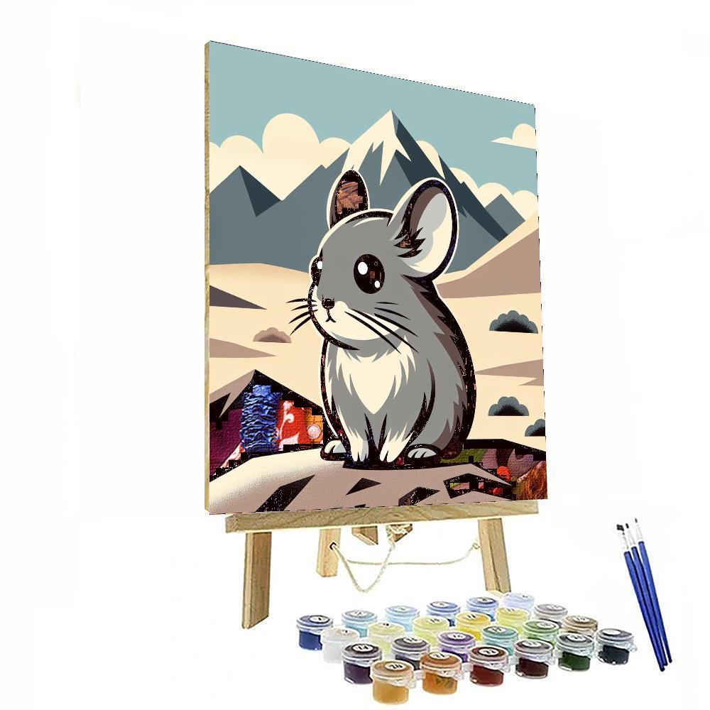 Pensive Pika Paint By Numbers Art