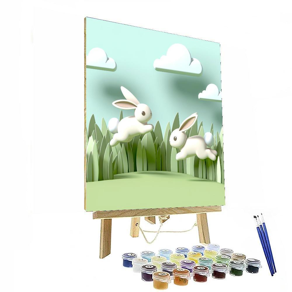 Bouncing Bunny Ballet Paint By Color