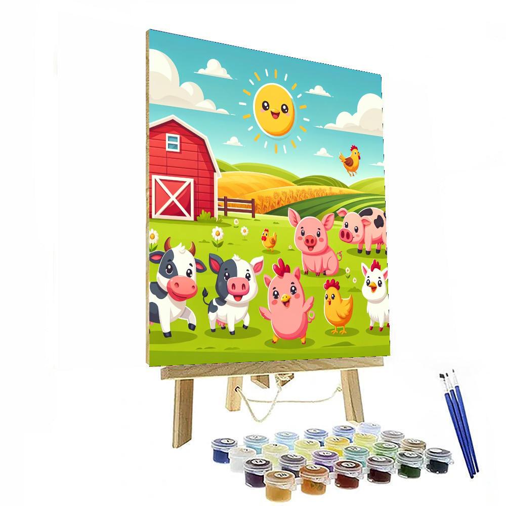 Animal Farm Number Painting