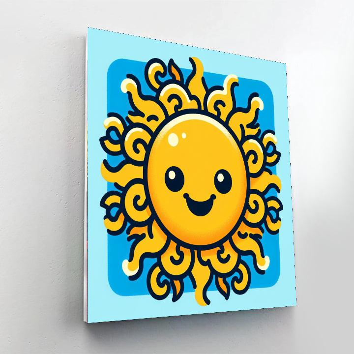 Jolly Sun Paint By Numbers