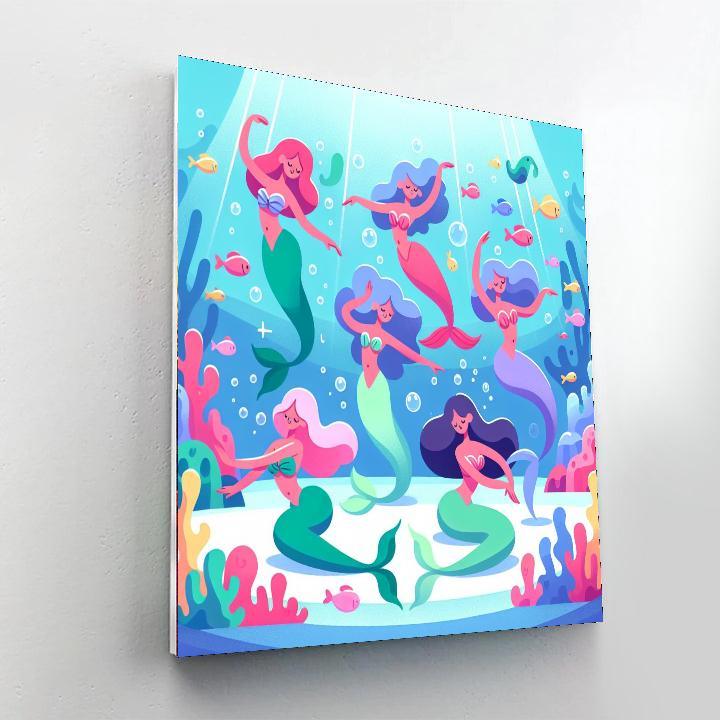 Undersea Mermaid Ballet Paint By Numbers Kits