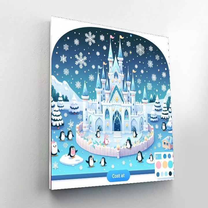 Magical Ice Palace Paint By Numbers Art