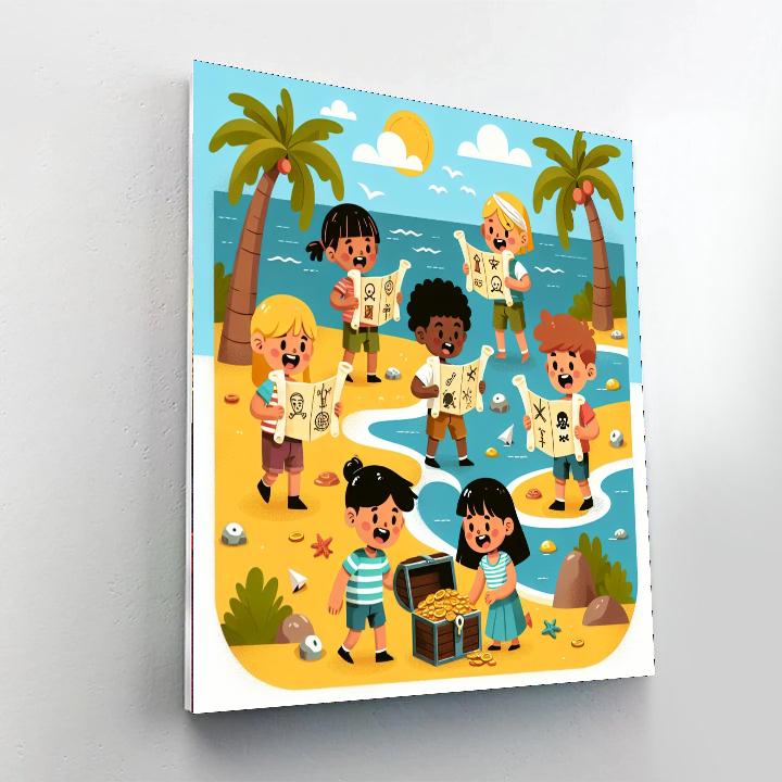 Coastal Treasure Hunt Paint By Number