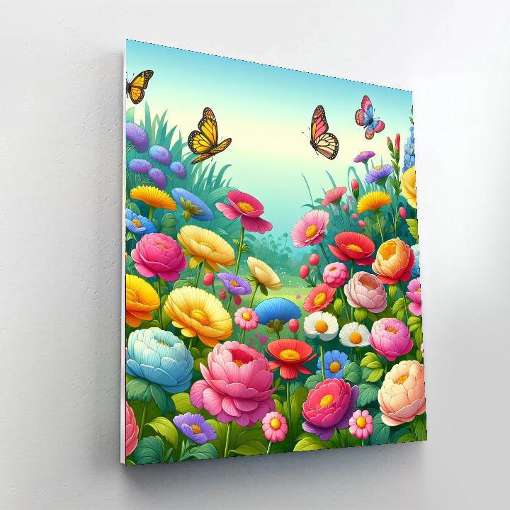 Garden Harmony Painting Number Kit