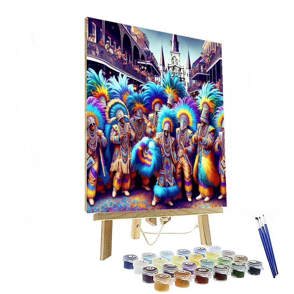 Mardi Gras Indians Super Sunday - Usa Paint By Numbers Kits