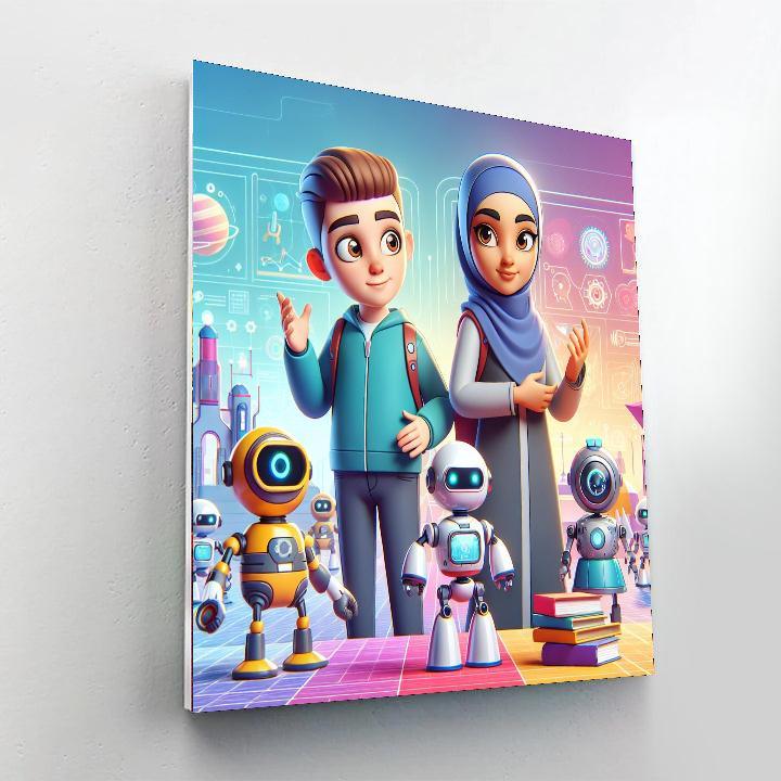 Innovative Robot Expedition Paint By Numbers Kits