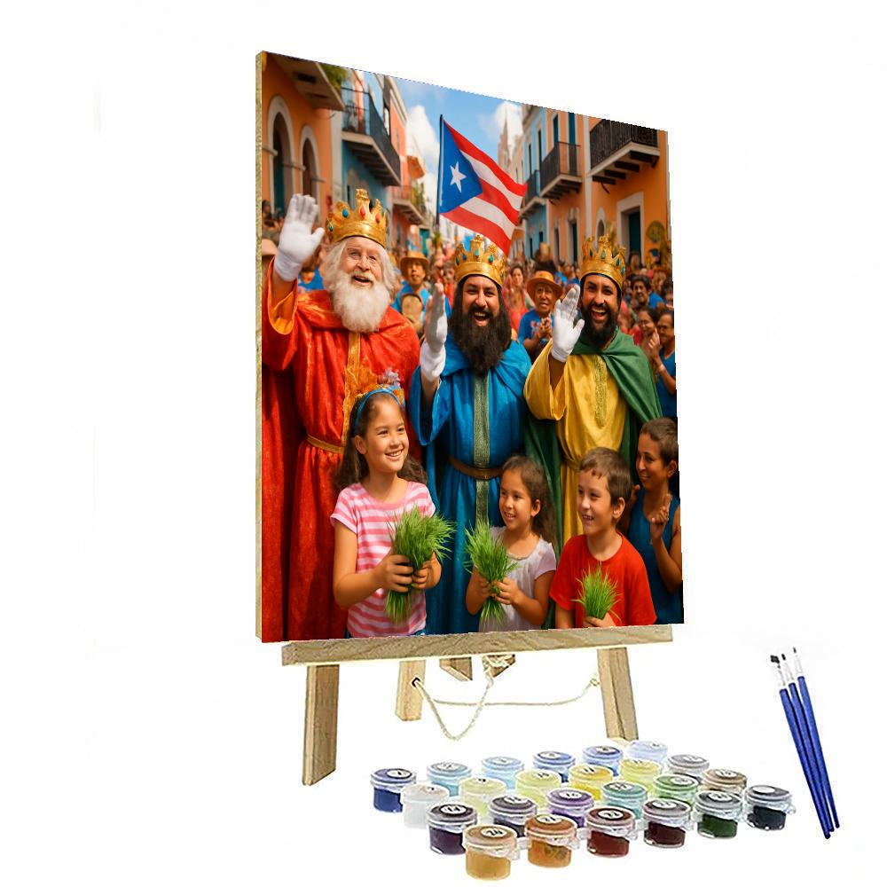 Día De Los Reyes Magos - Puerto Rico DIY Paint By Numbers