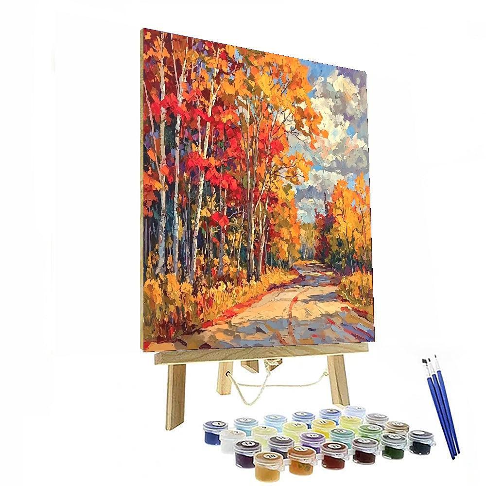 Paul Cézanne Inspired Autumn's Whimsy  Paint By Numbers Art