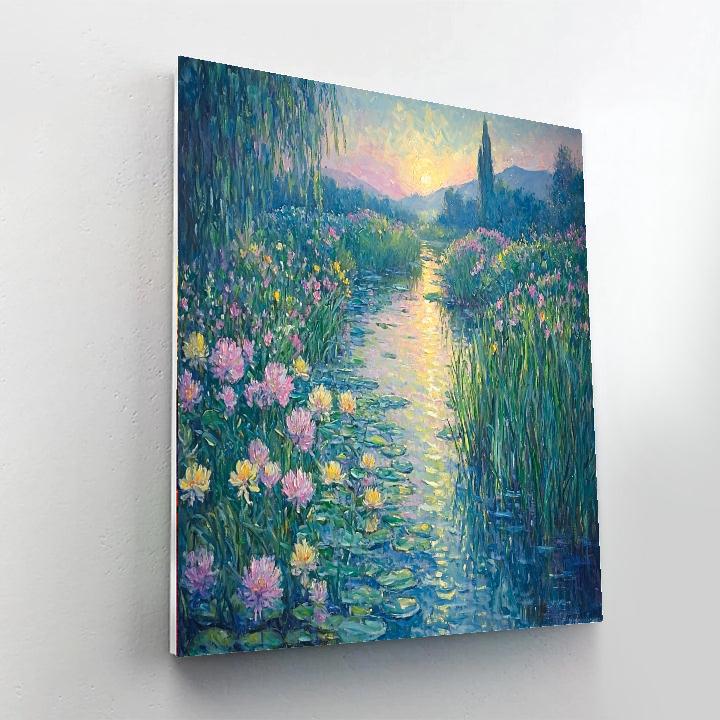 Claude Monet Inspired Monet's Floral Harmony  Paint By Numbers Kits