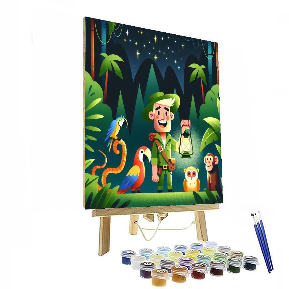 Moonlit Jungle Quest Paint By Numbers Kits