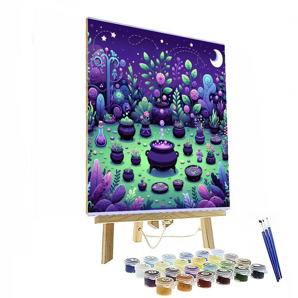 Magical Witch's Garden Paint By Color