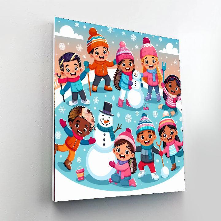 Silly Snowy Adventure Paint By Number