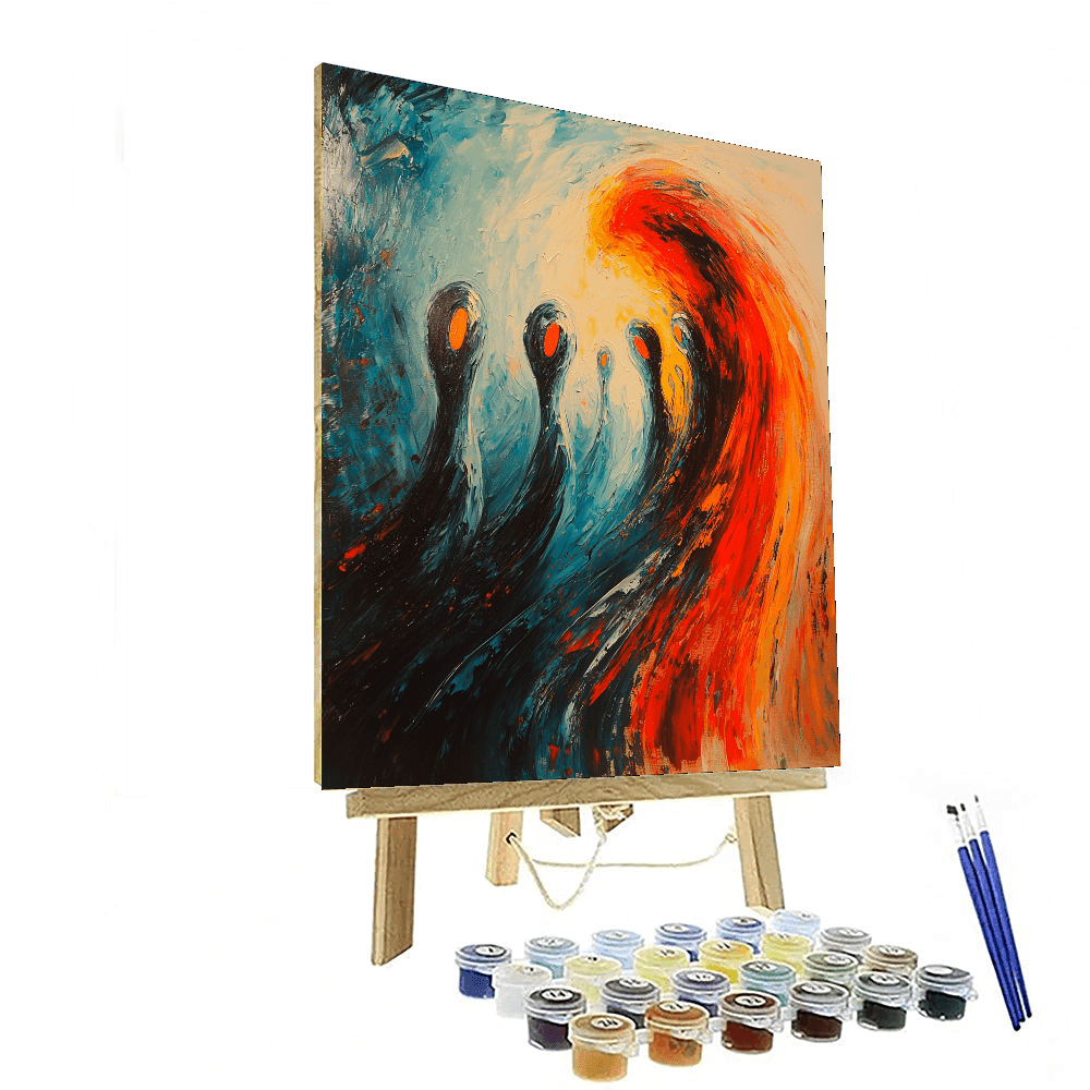 Edvard Munch Inspired Emotional Expressions  Painting By Numbers Kit