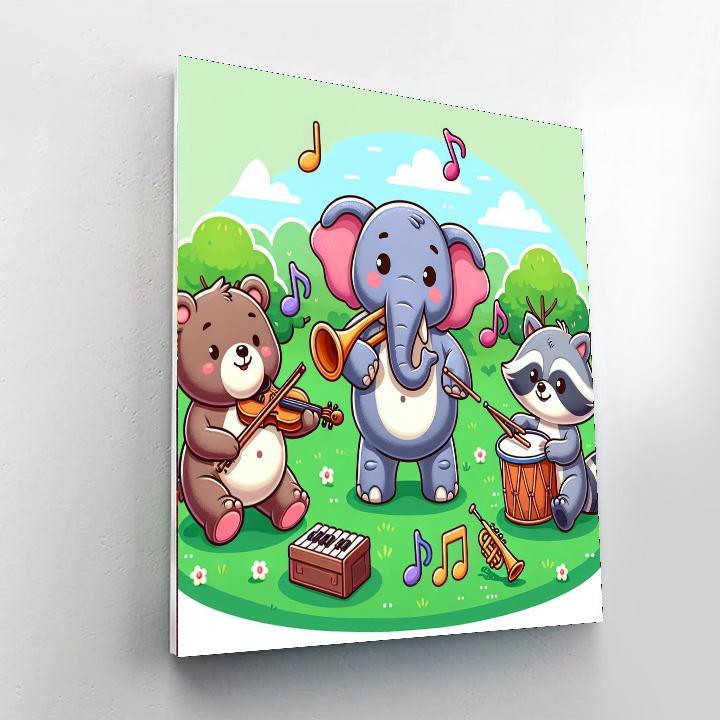 Animal Orchestra Painting Number Kit