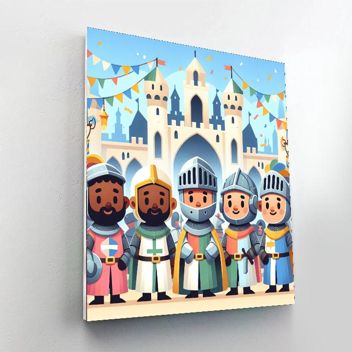 Magical Medieval Merriment Paint By Numbers Art