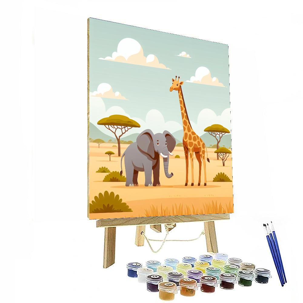 Safari Friends Excursion DIY Paint By Numbers