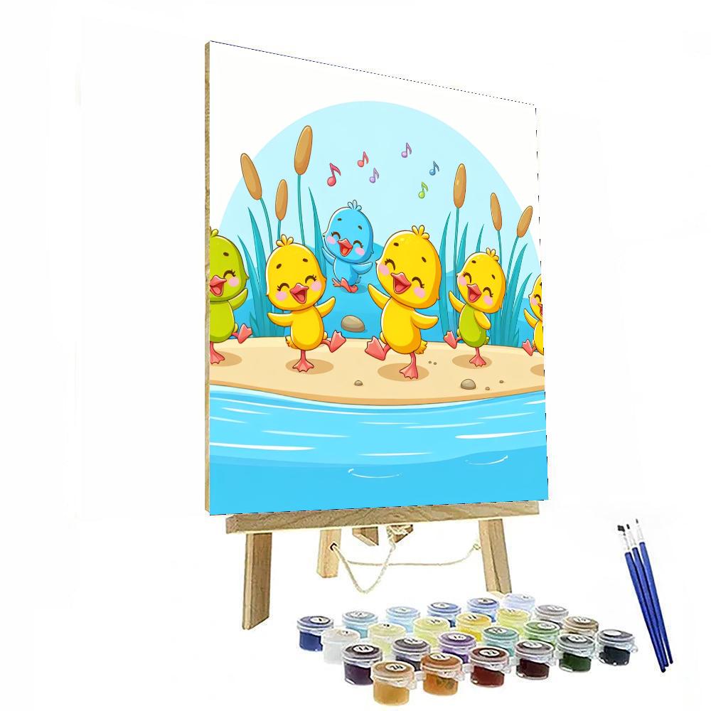 Duckling Dance Delight Paint By Numbers
