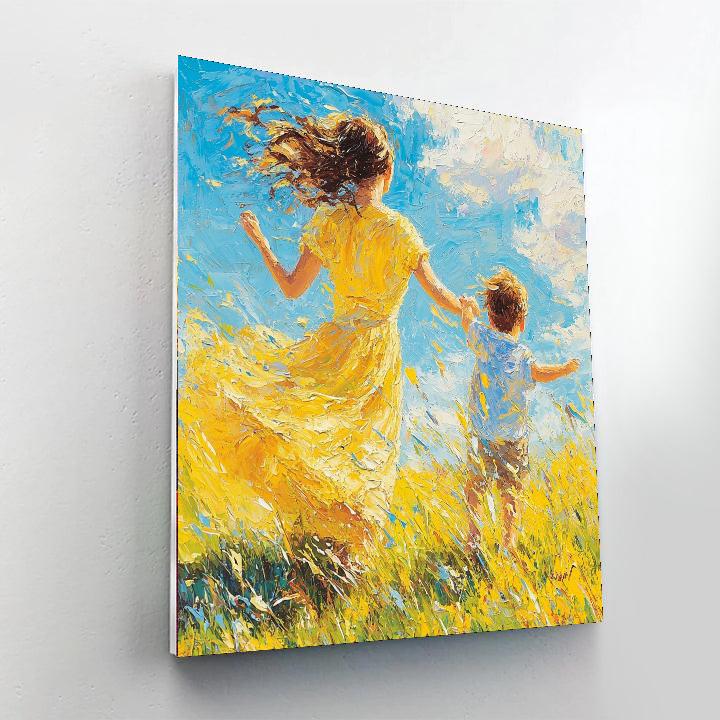 Mother And Child's Dance Painting Number Kit
