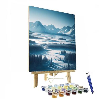 Nordic Winter Scene Paint By Numbers