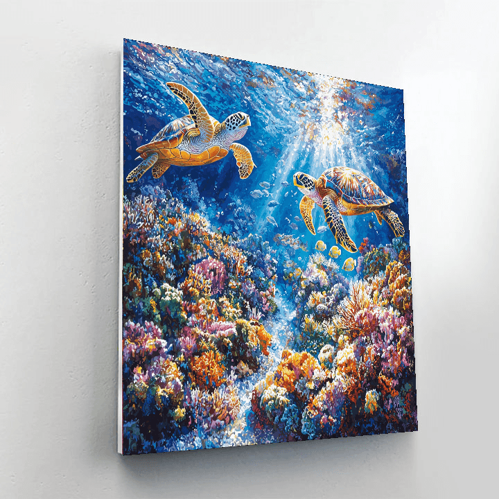 Great Barrier Reef - Australia Numbered Painting Kits