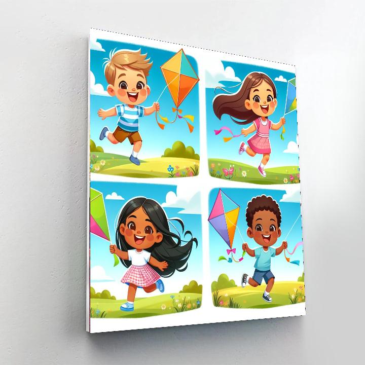 Kite Festival Fun Number Painting