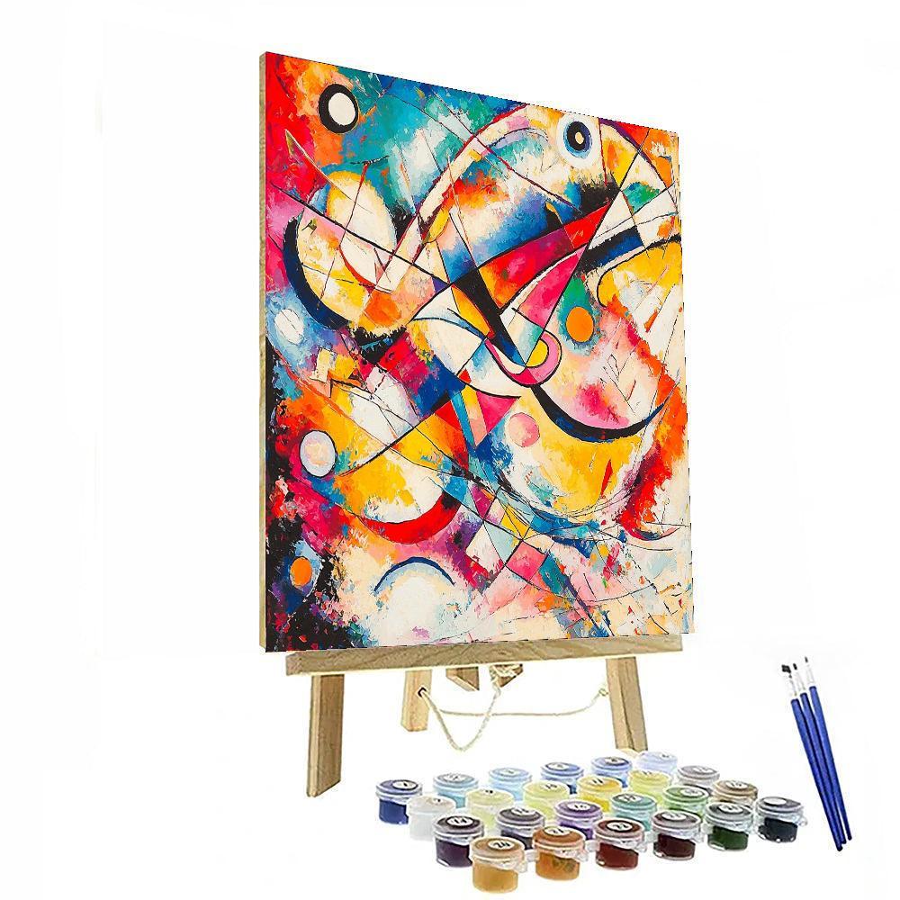 Wassily Kandinsky Inspired Ebullient Harmony  Paint By Numbers Kits