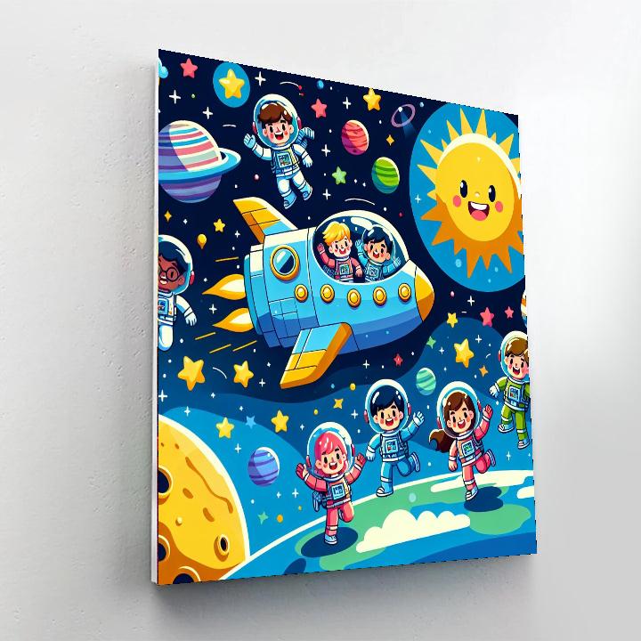 Fun Outer Space Adventure Numbered Painting Kits