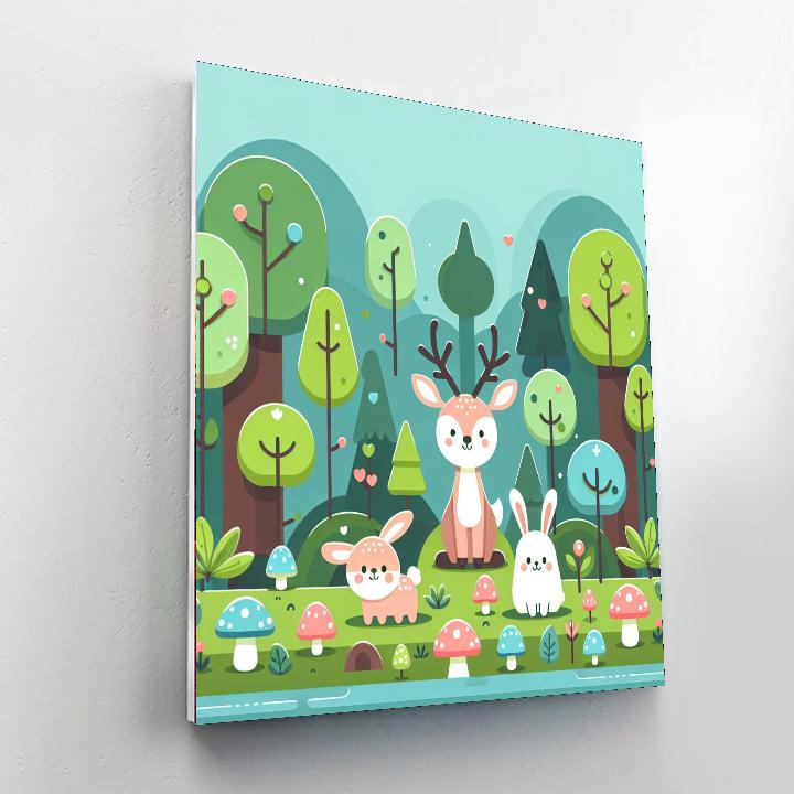 Forest Fantasy Friends Numbered Painting Kits