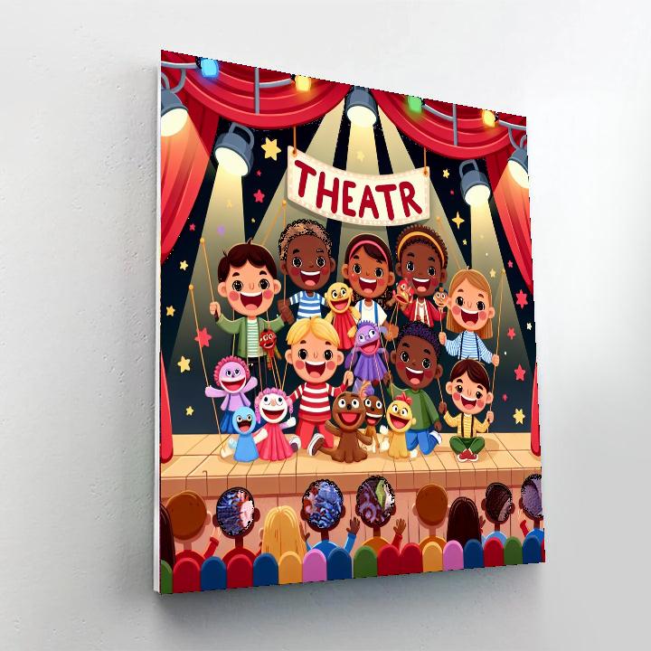 Magical Puppet Theater Paint By Number
