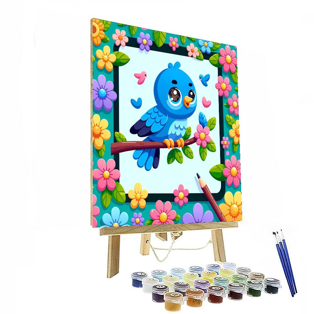 Breezy Bluebird Paint By Color