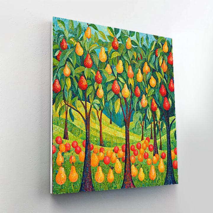 Henri Rousseau Inspired Vivid Colorful Orchards  Paint By Numbers Kits