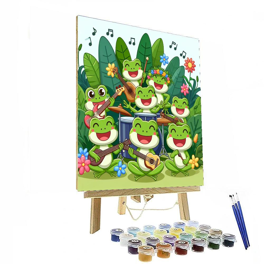 Frog's Jungle Jam DIY Paint By Numbers